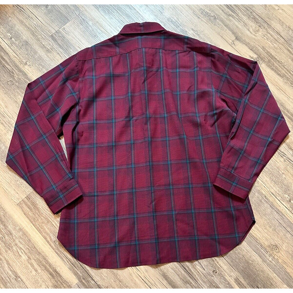 VTG Sir Pendleton Fireside Shirt Mens XL Red Wool Plaid Made USA 60s 70s - Picture 4 of 7
